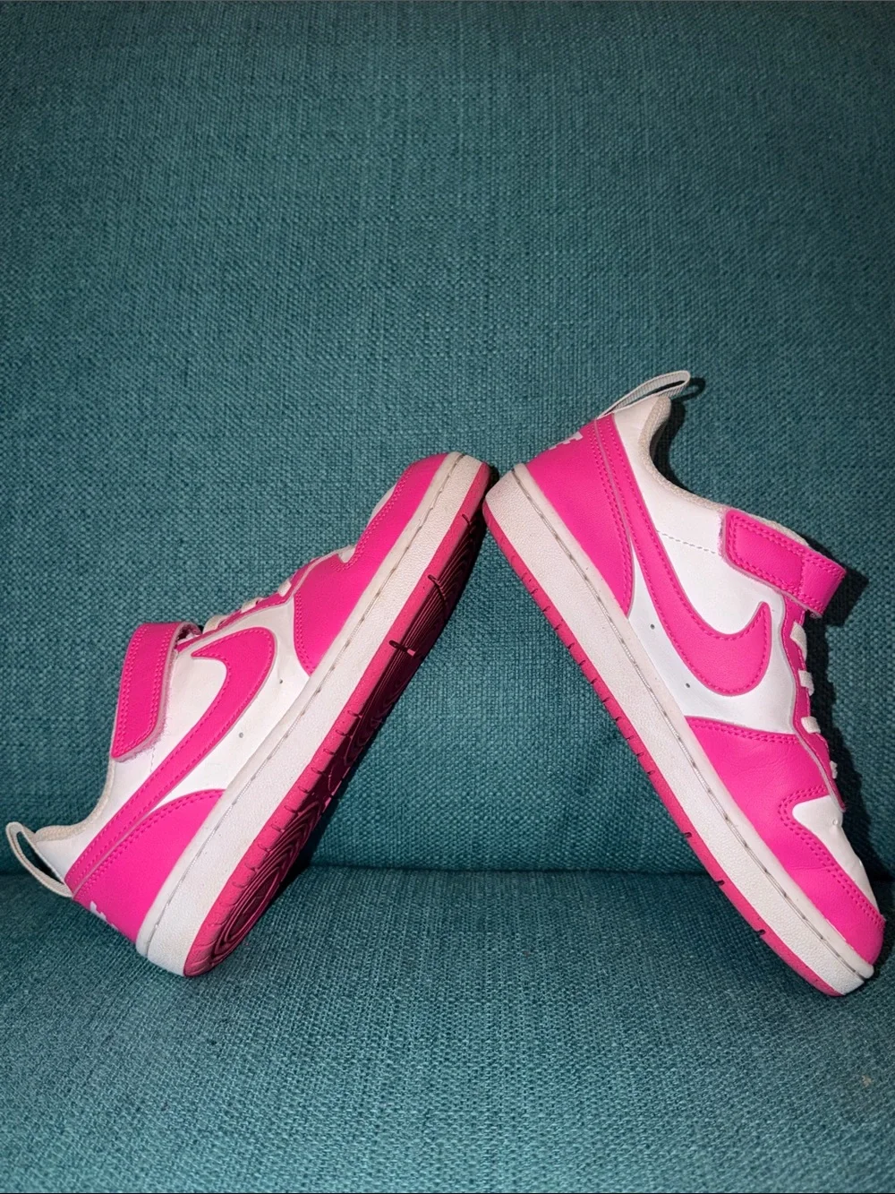 Nike Court Borough Low Recraft Pink White 1Y EUC